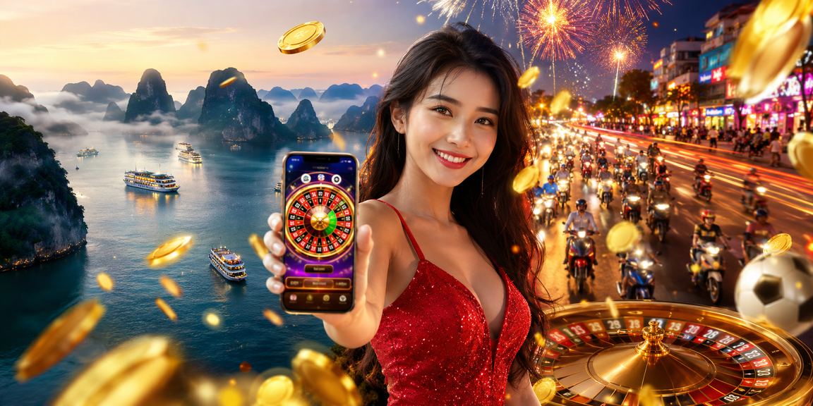 Không khí jackpot neon sôi động tại vịnh Hạ Long về đêm